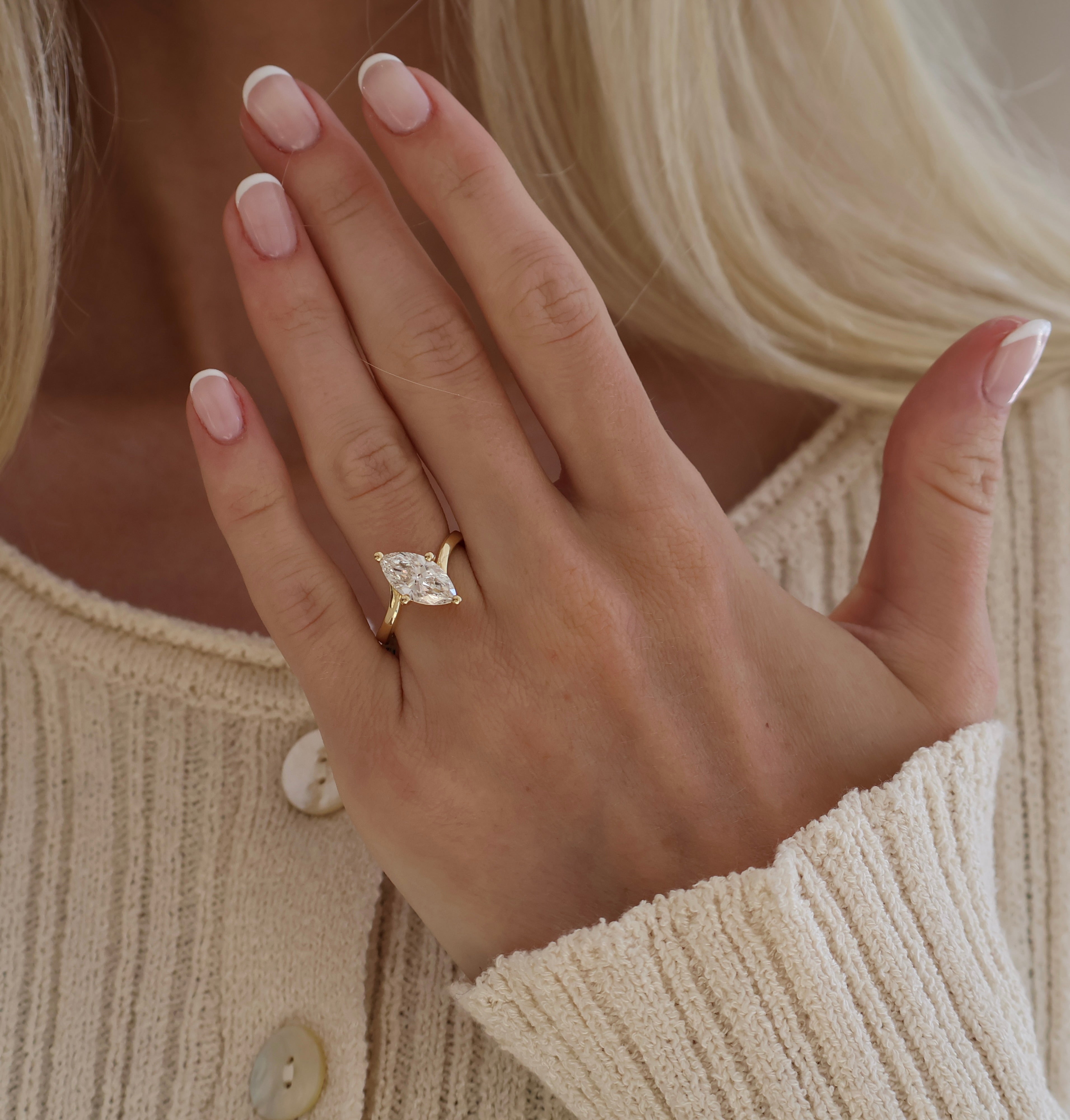 Marquise Solitaire Ring