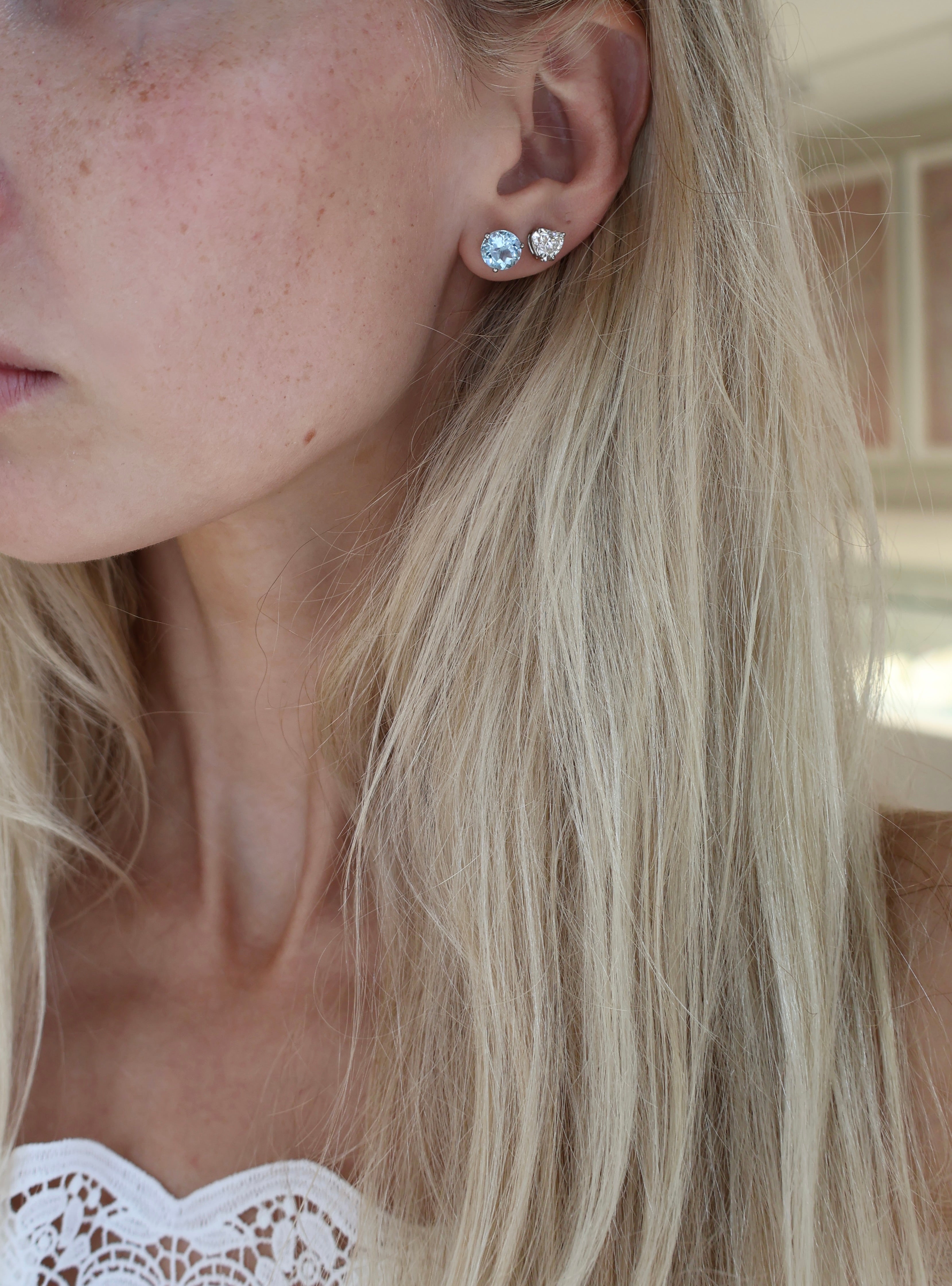 Blue Topaz Studs