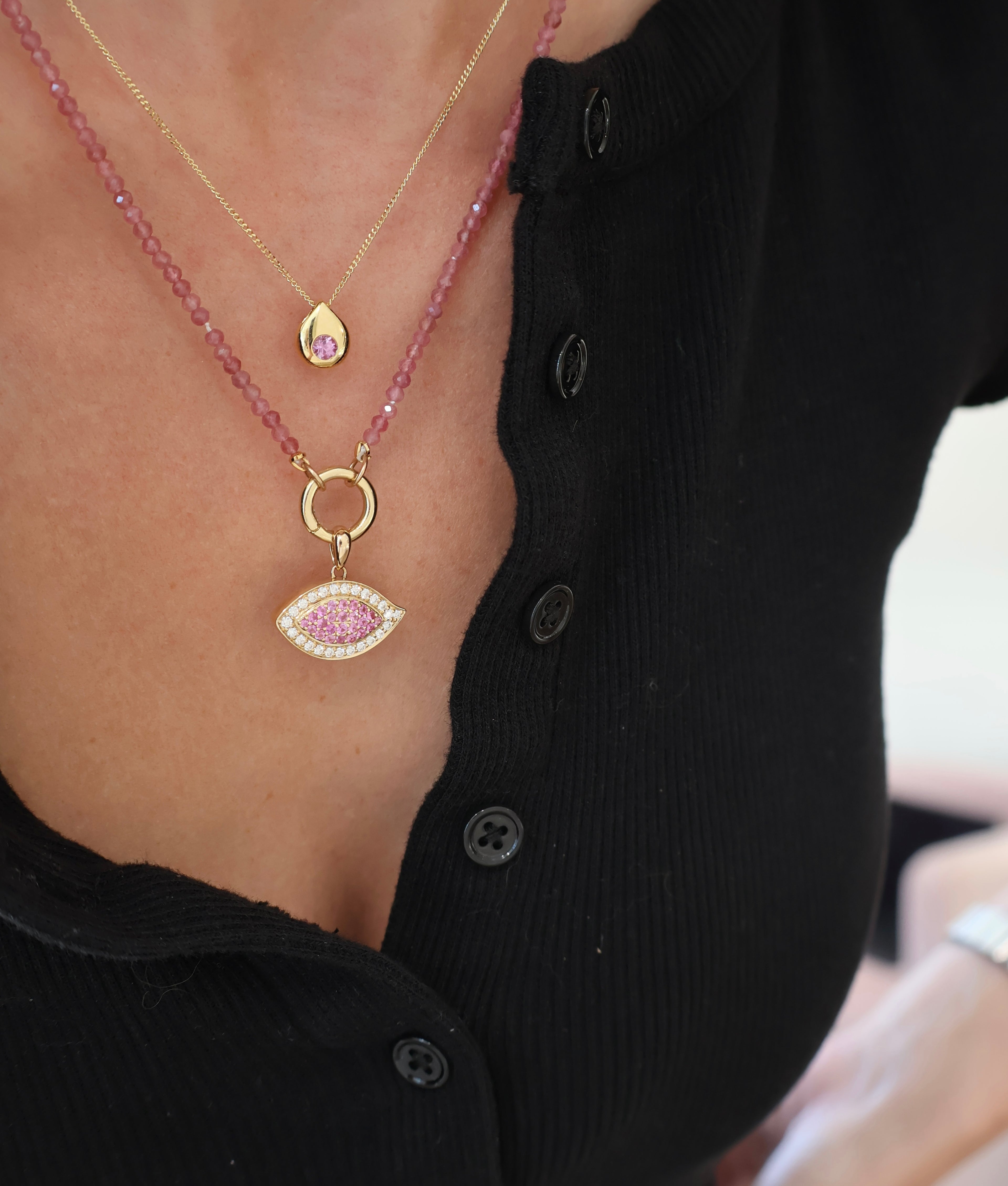 Pink Sapphire Tear Drop