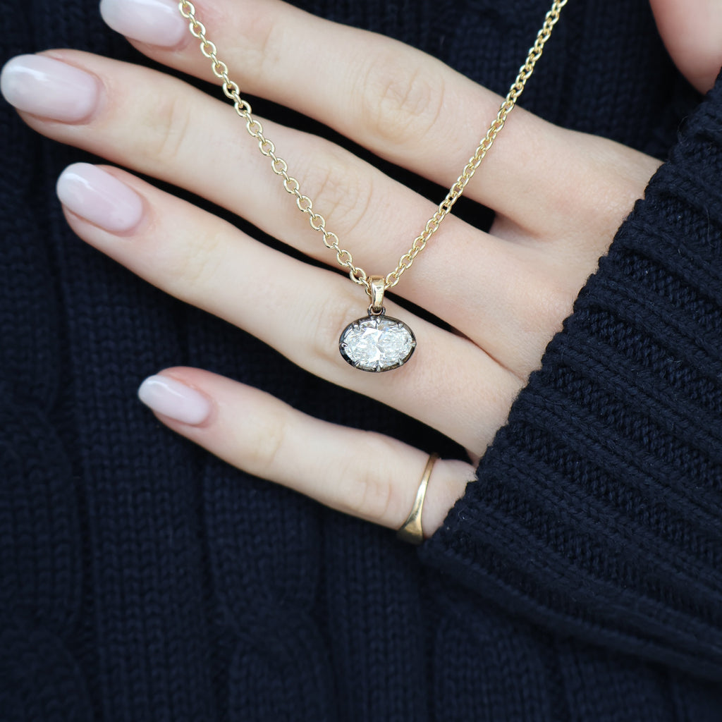 Georgian Oval Pendant