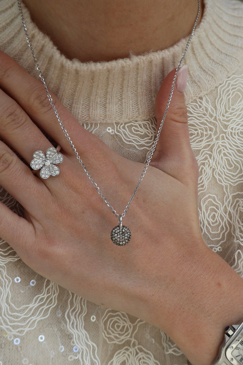 Brown Diamond Pavè Pendant