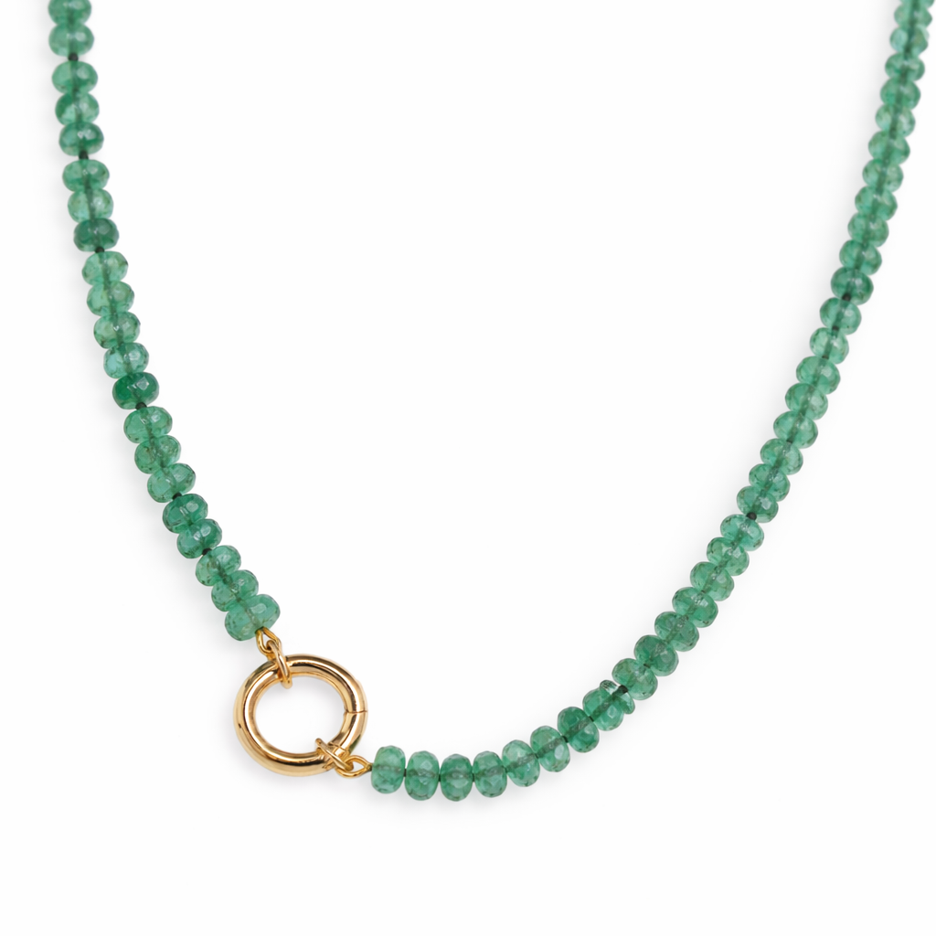 Emerald Strand Charm Necklace