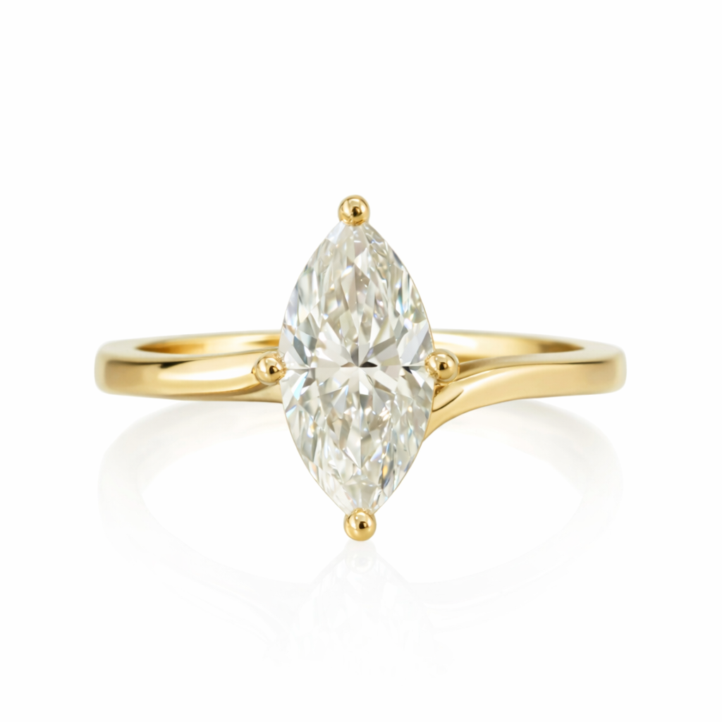 Marquise Solitaire Band