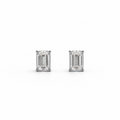 Emerald Cut Lab-Grown Studs