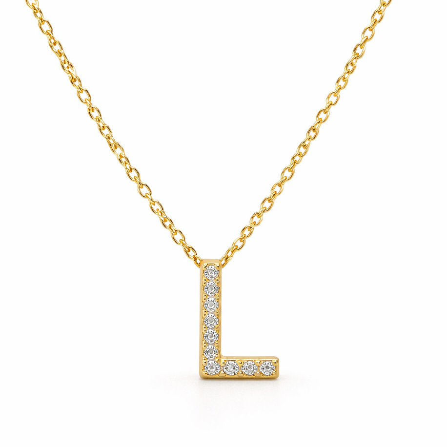 Diamond Initial Necklace