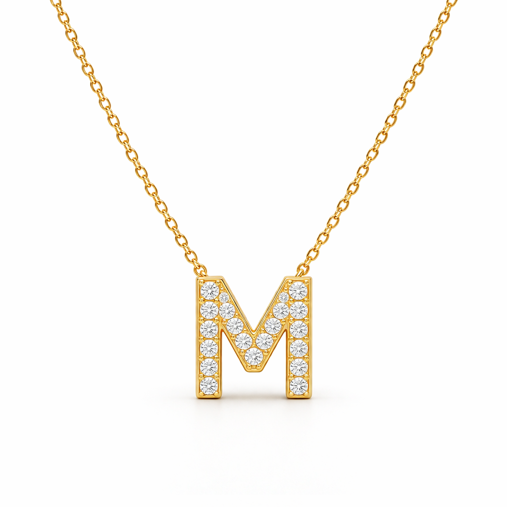 Diamond Initial Necklace