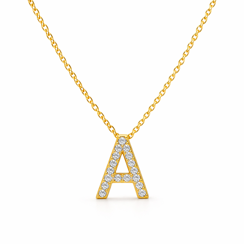 Diamond Initial Necklace