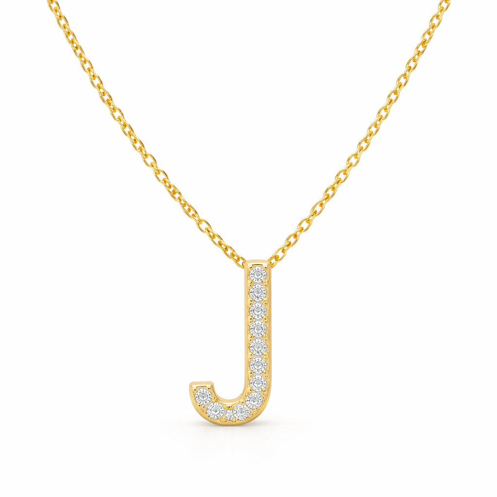 Diamond Initial Necklace