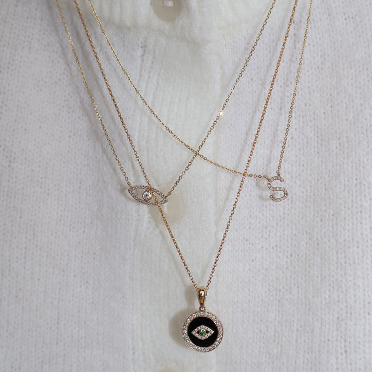 Diamond Initial Necklace