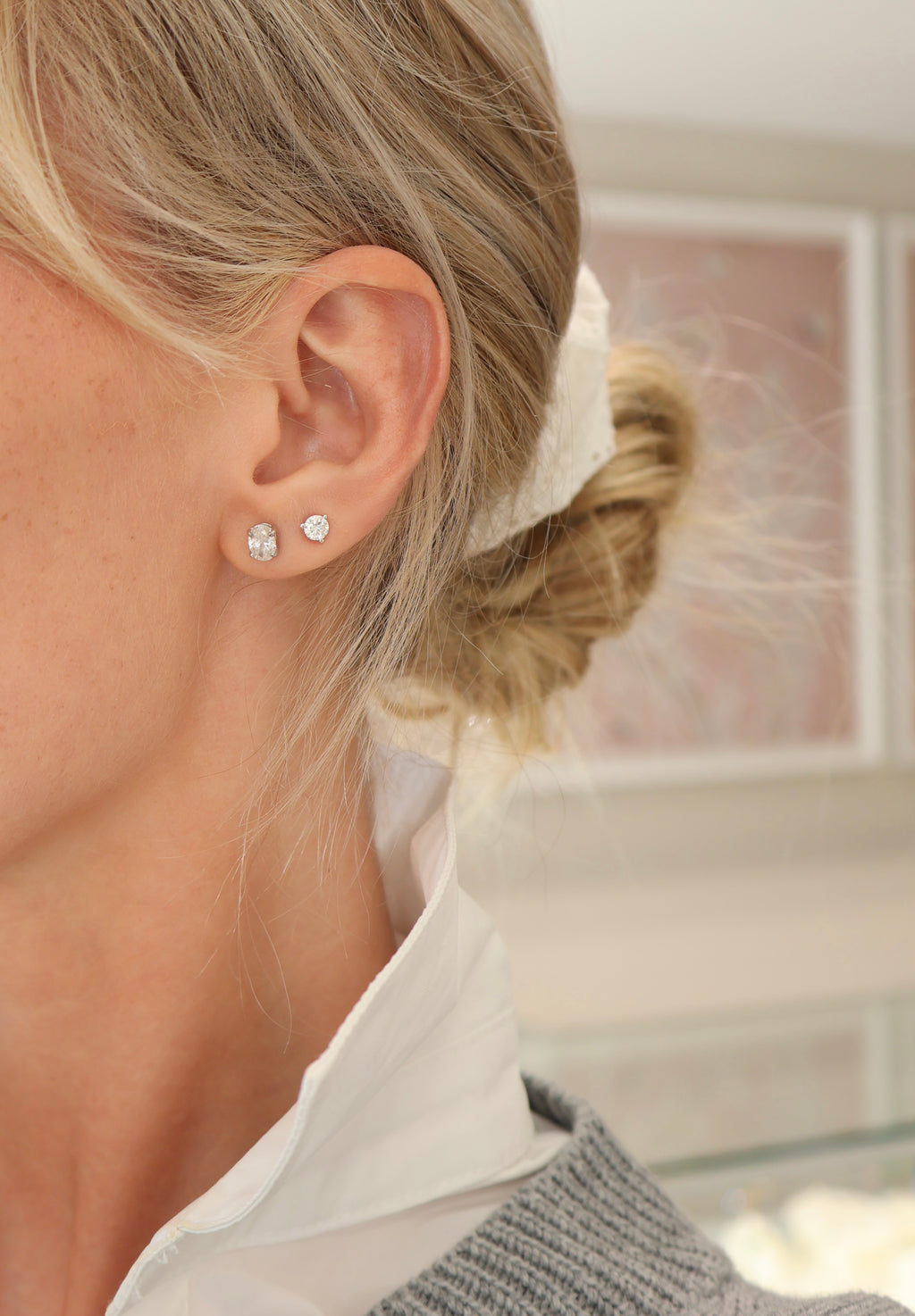 Oval Lab-Grown Diamond Studs