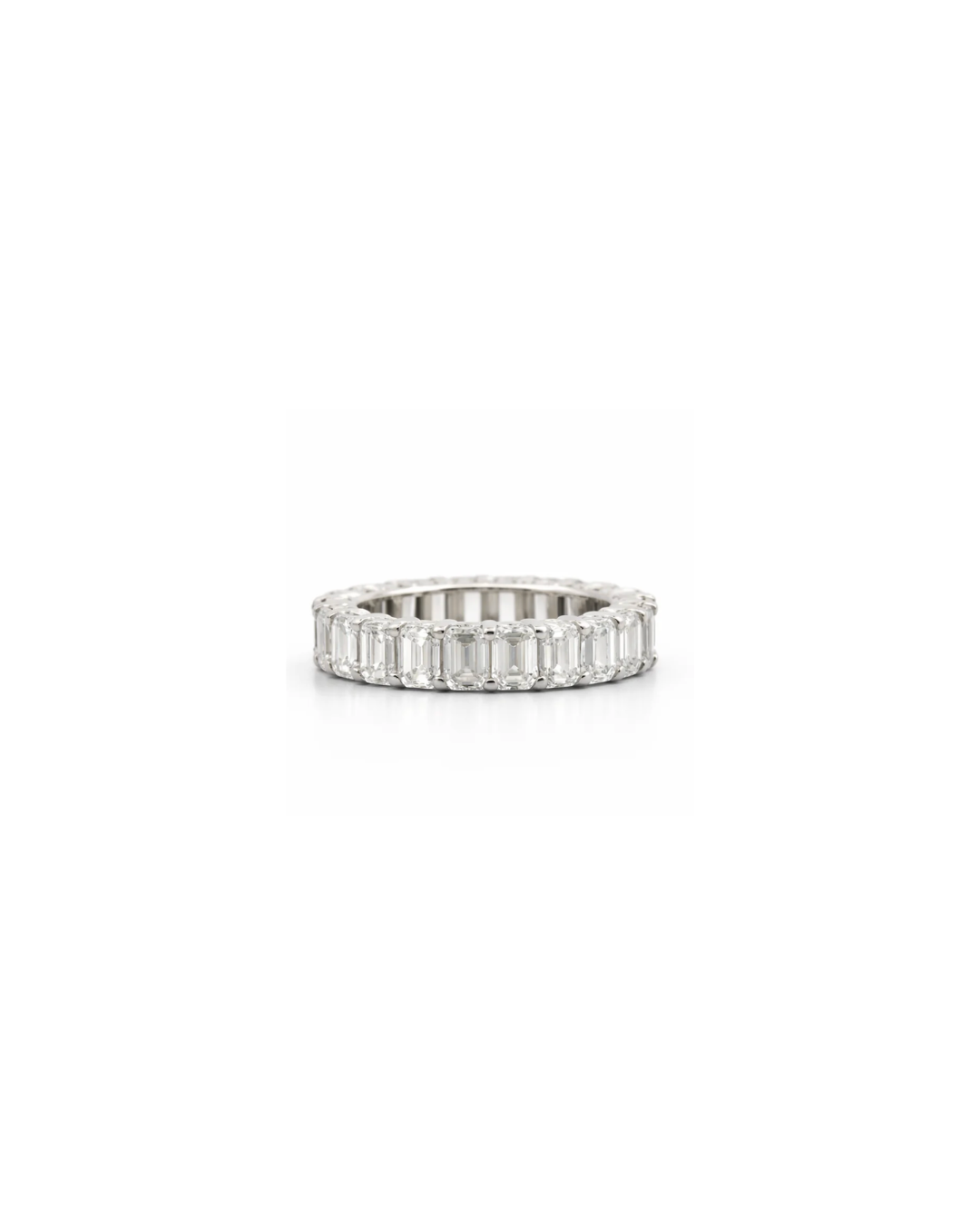 Emerald Cut Eternity Band
