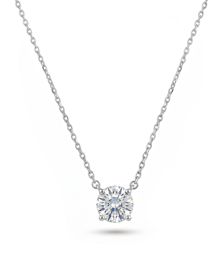 Round Diamond Necklace