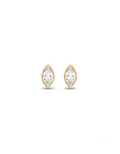 Mini Bezel Marquise Studs