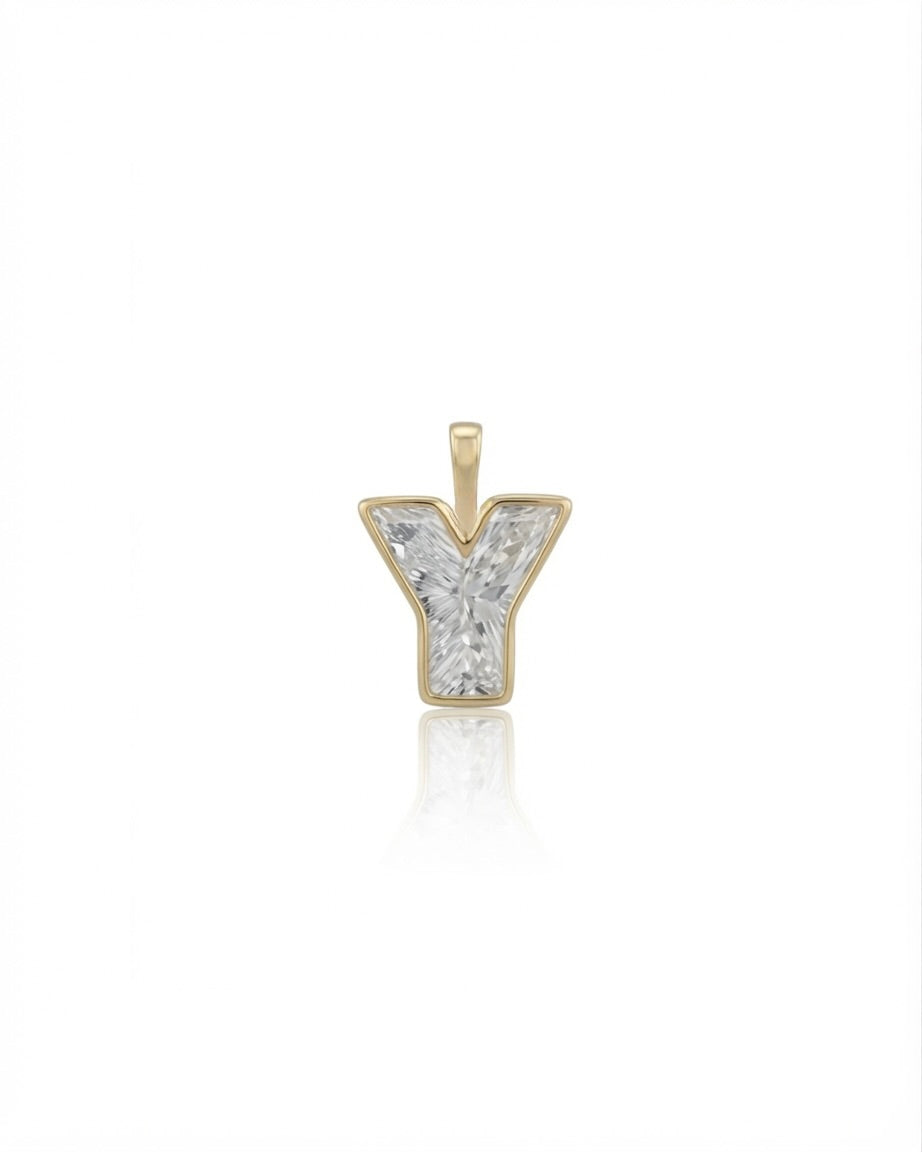 Initial Lab-Grown Pendant
