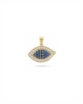 Blue Sapphire Pavé Evil Eye