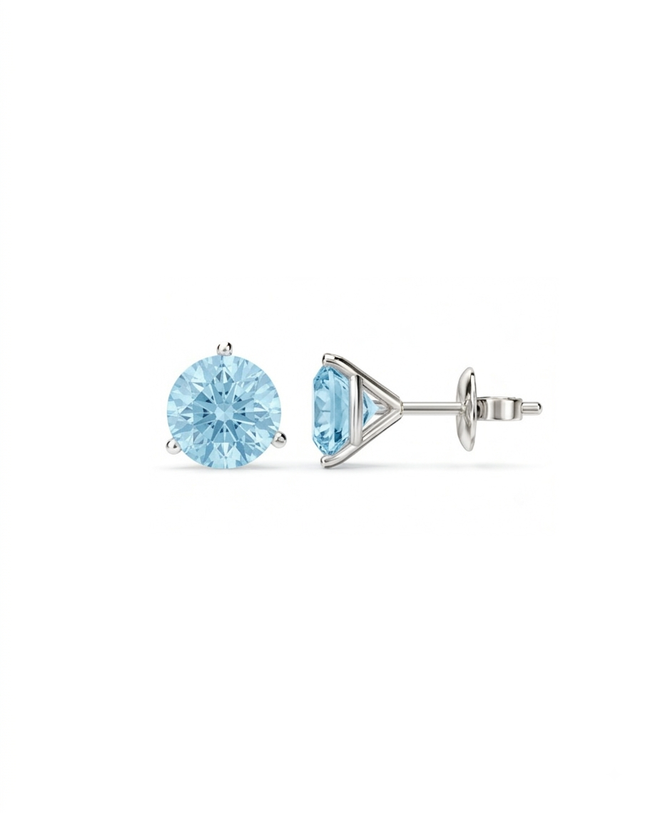 Blue Topaz Studs