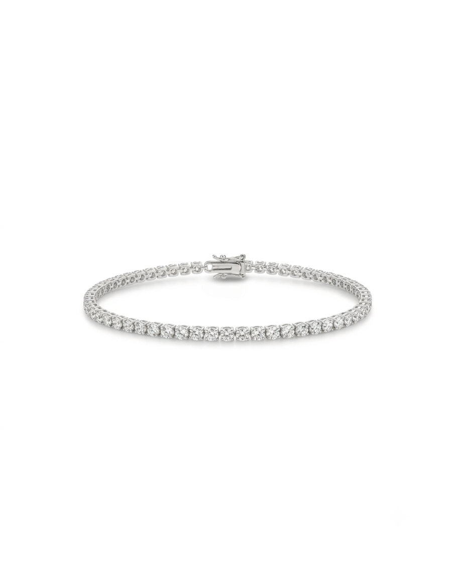 Illusion Set Tennis Bracelet