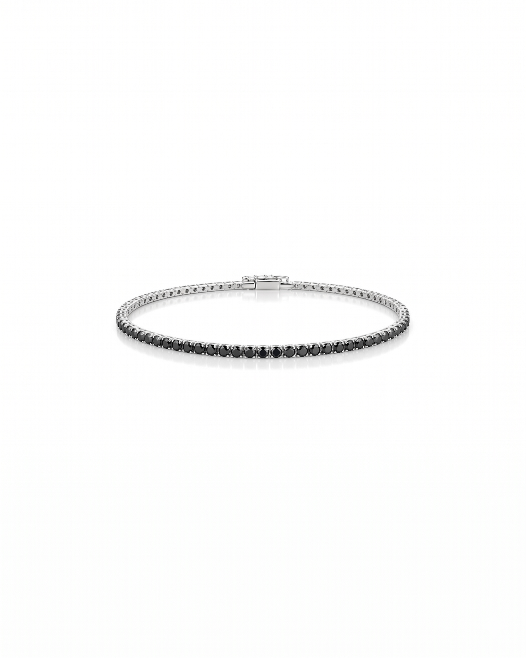 Black Diamond Tennis Bracelet