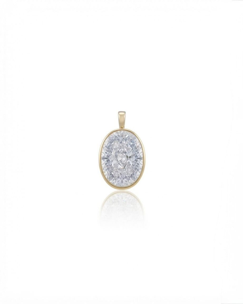 Initial Lab-Grown Pendant