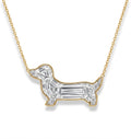 Dachshund-Cut Lab-Grown Necklace