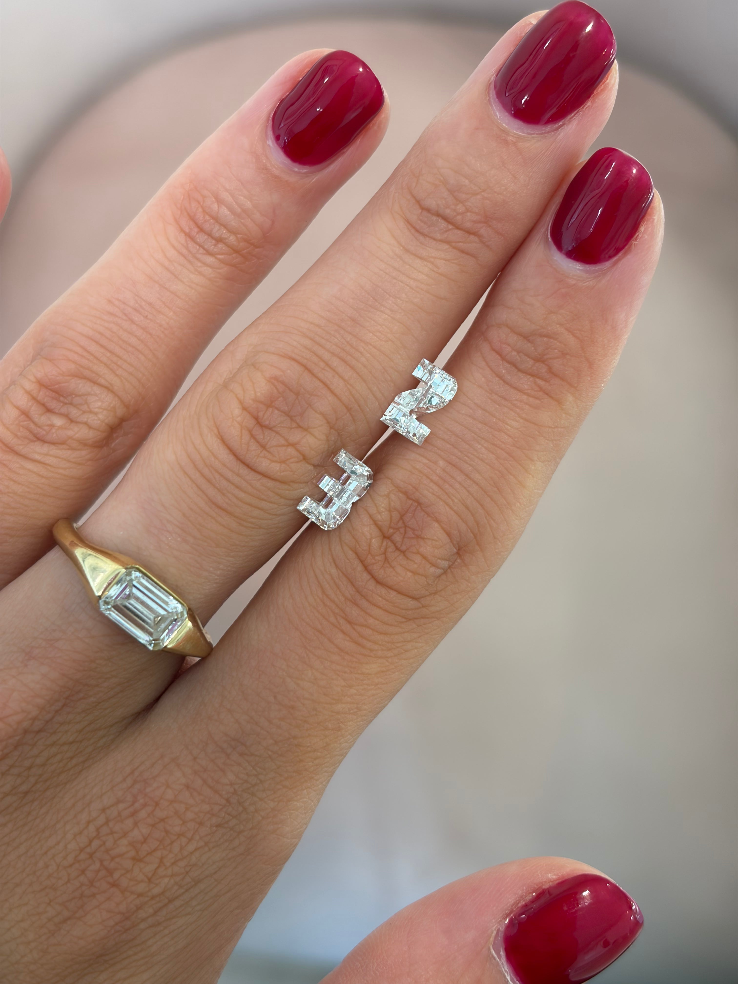 Lab-Grown Diamond Number Charm
