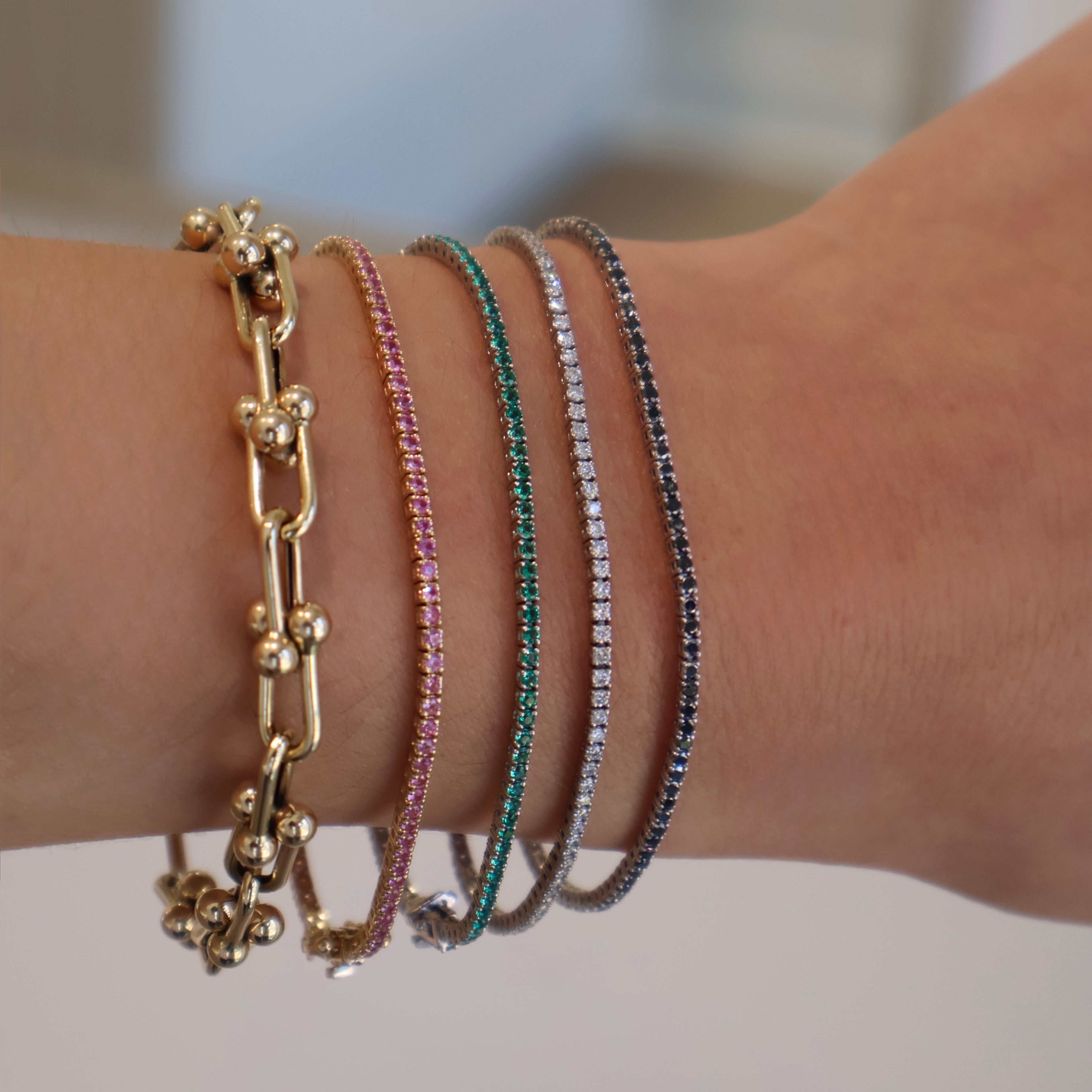 Black Diamond Tennis Bracelet