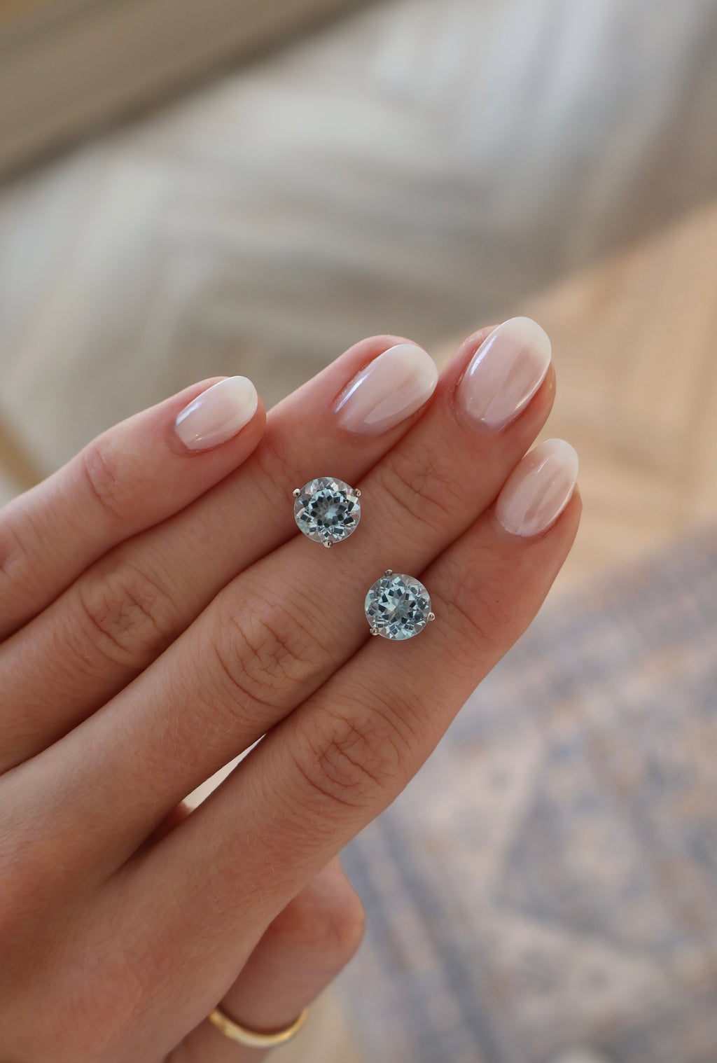 Blue Topaz Studs