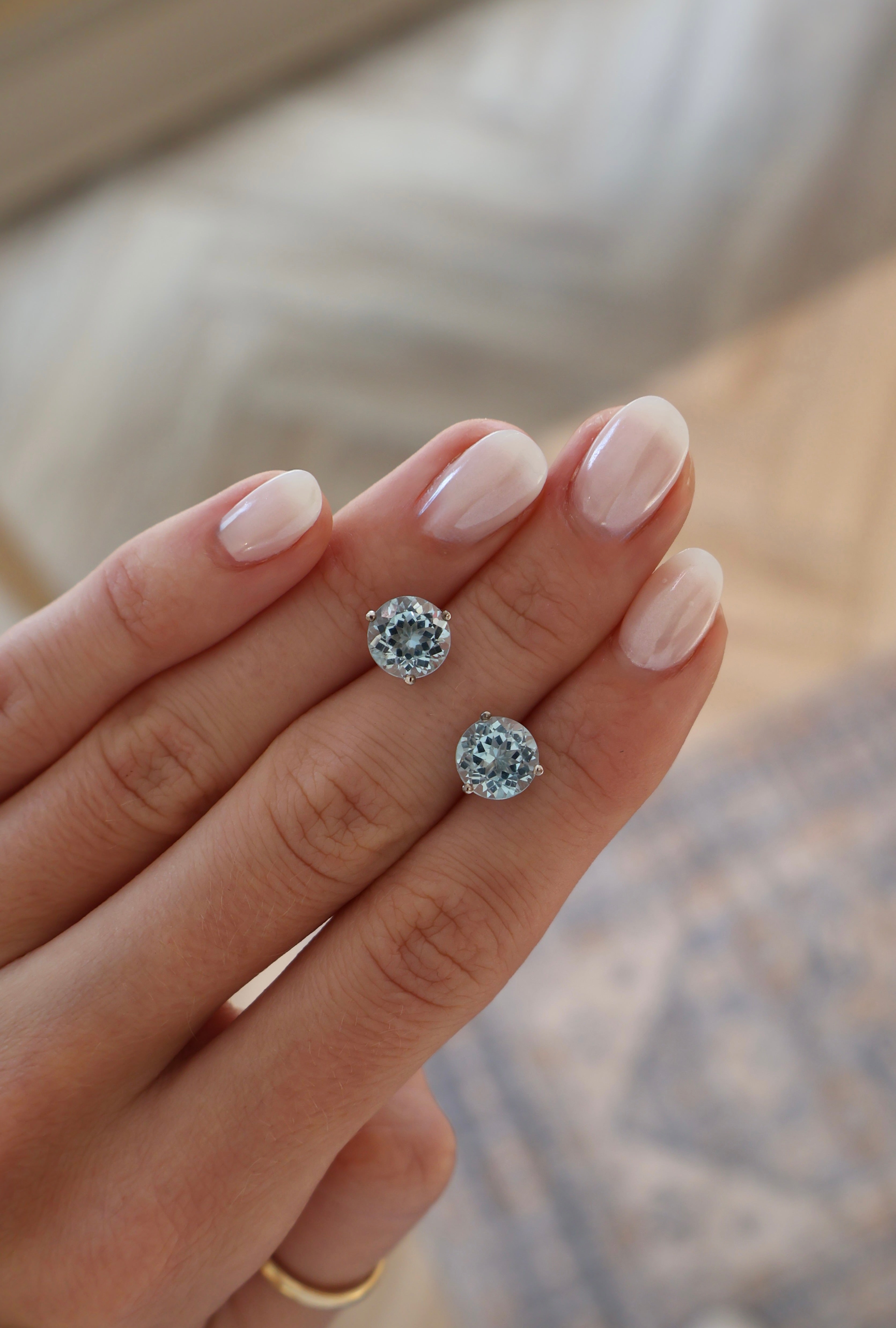 Blue Topaz Studs