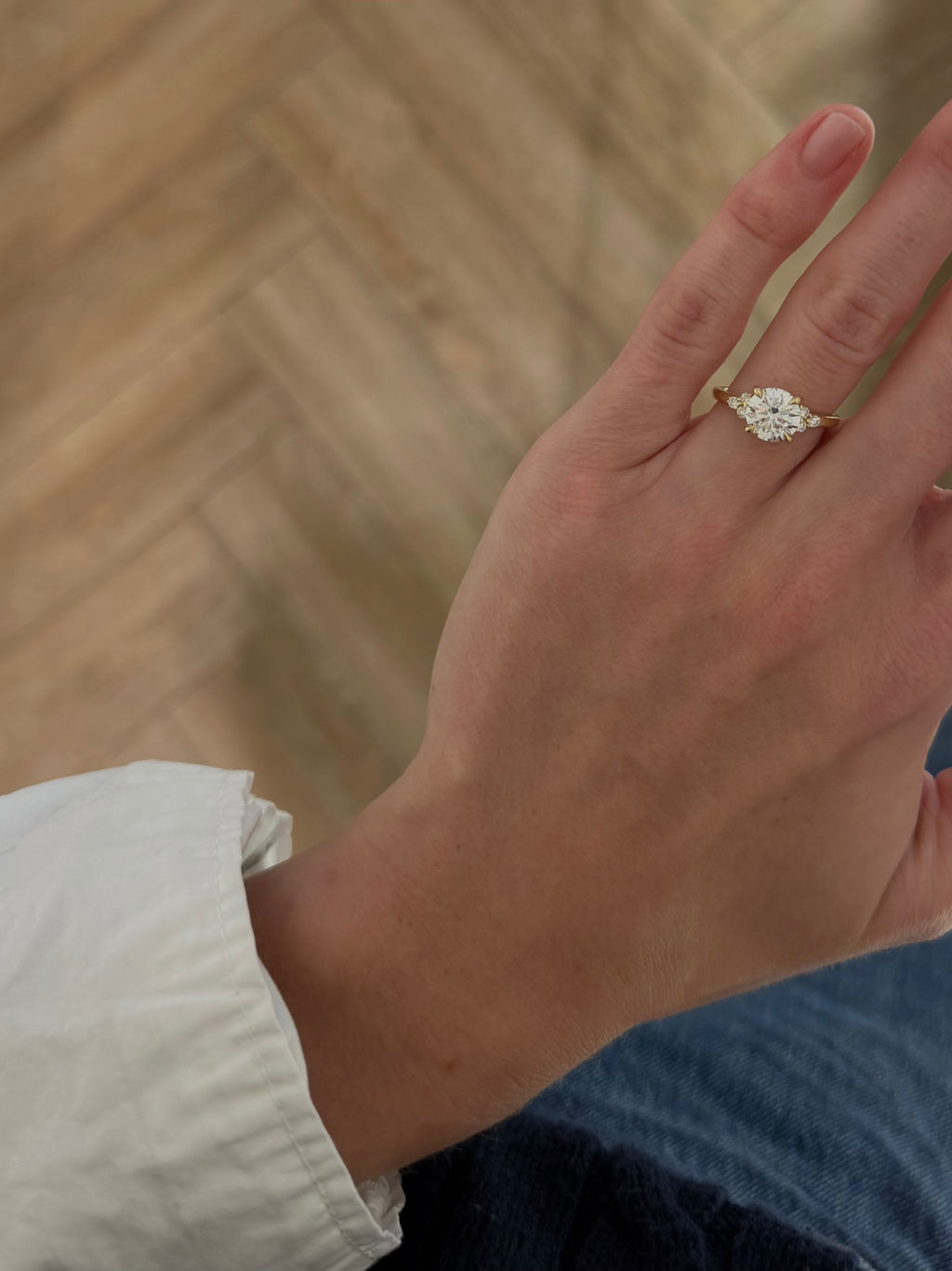 Trio Round Lab-Grown Ring