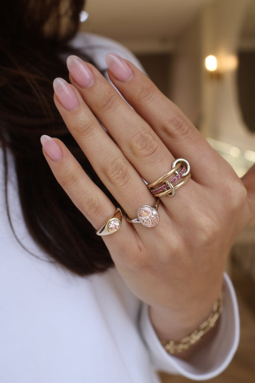 Blush Pink Lab-Grown Diamond Ring