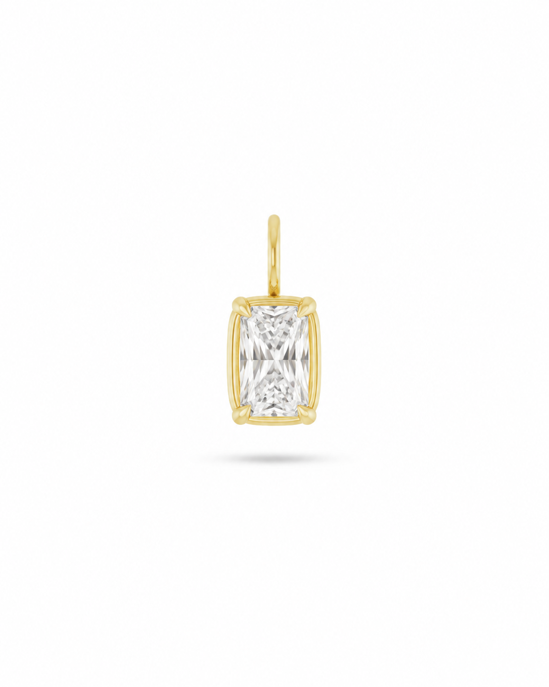 Radiant-Cut Lab Grown Pendant