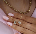 Lab-Grown Diamond Double Initial Necklace