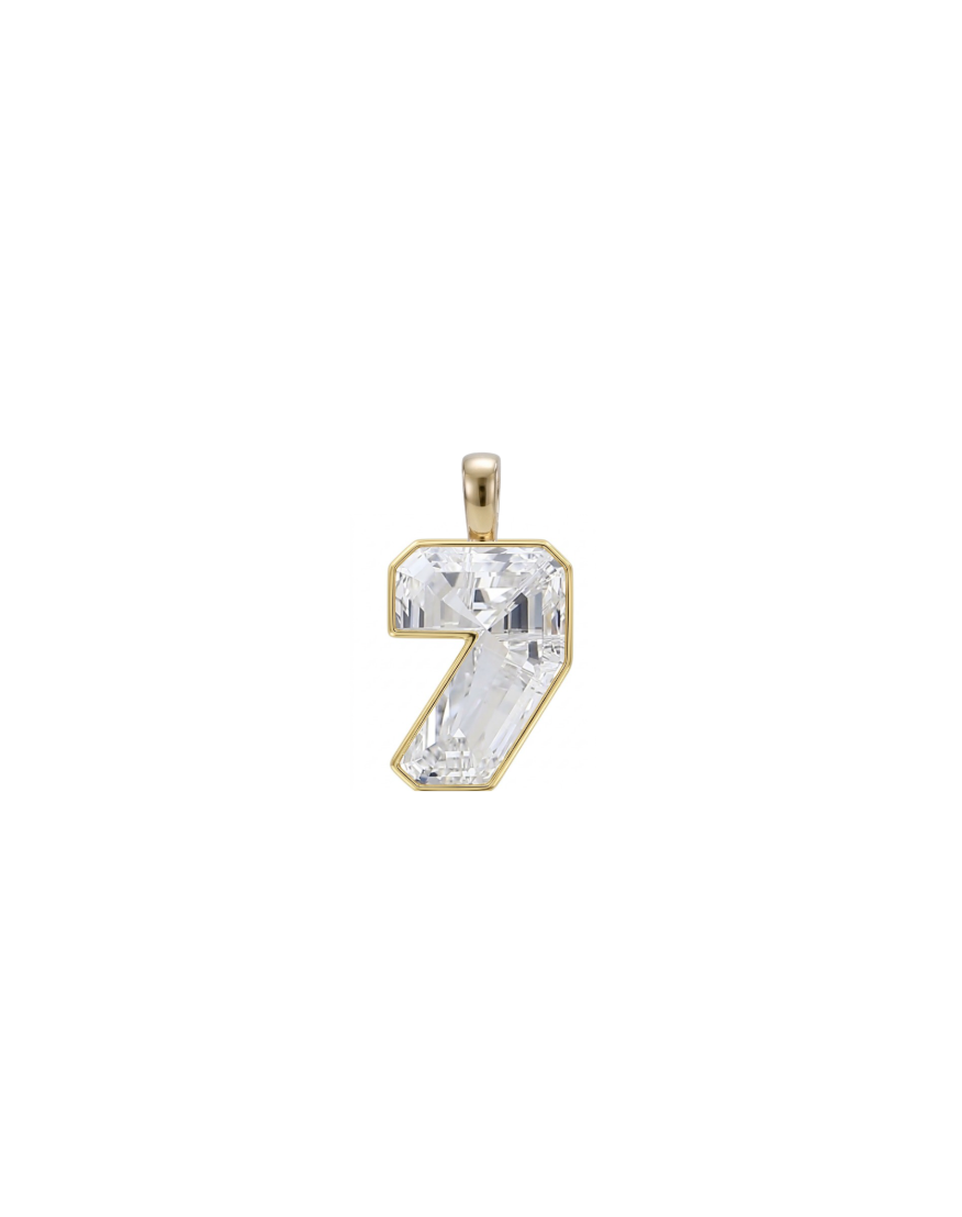 Lab-Grown Diamond Number Charm