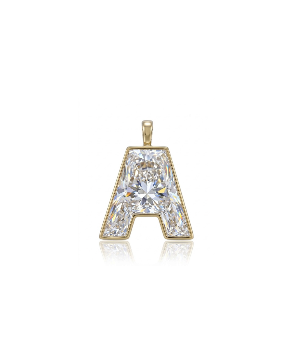 Initial Lab-Grown Pendant