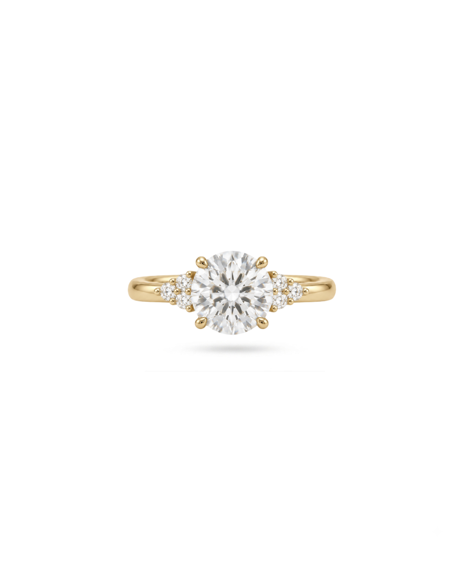 Trio Round Lab-Grown Ring