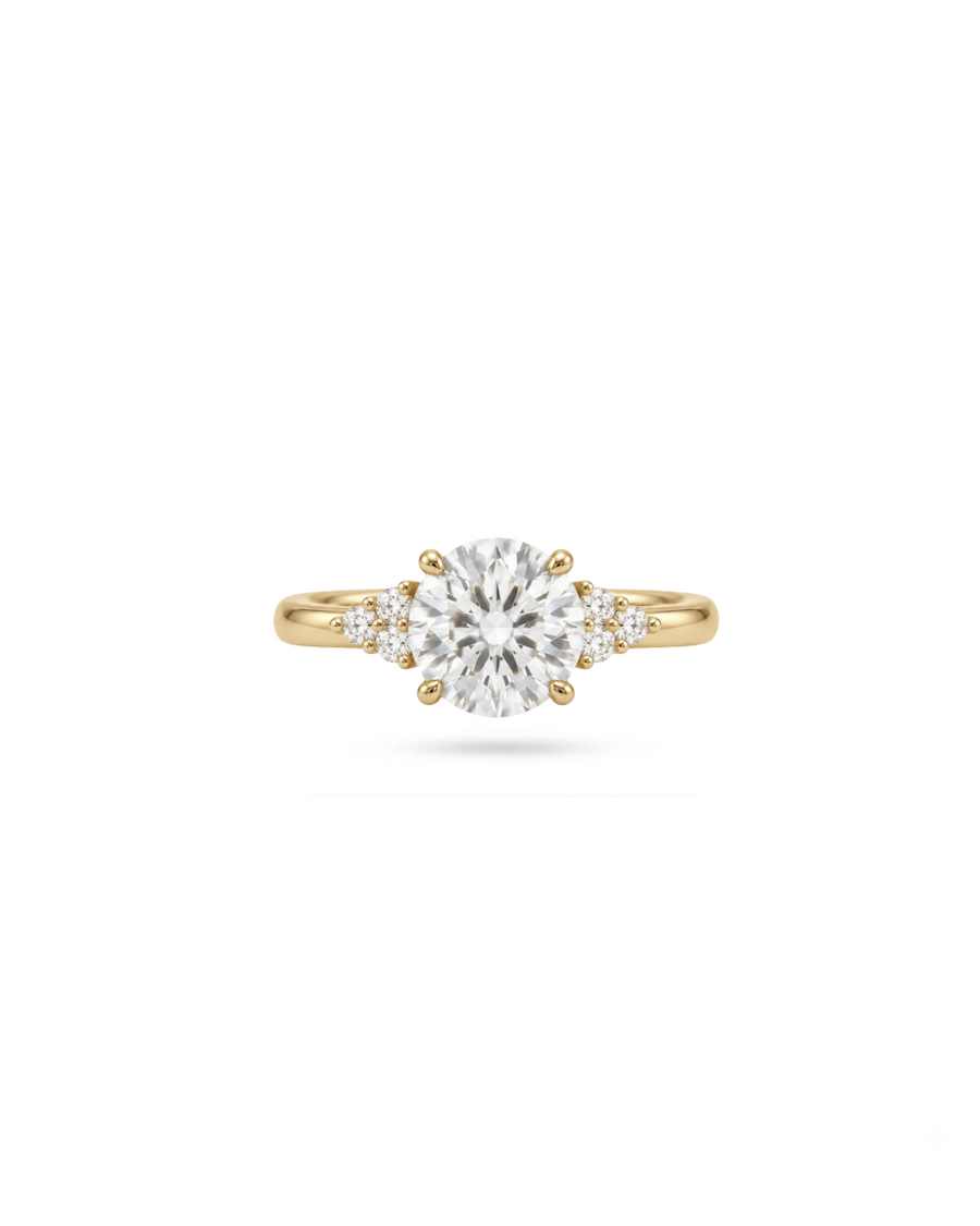 Trio Round Lab-Grown Ring