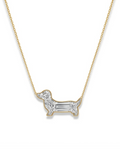 Dachshund-Cut Lab-Grown Necklace