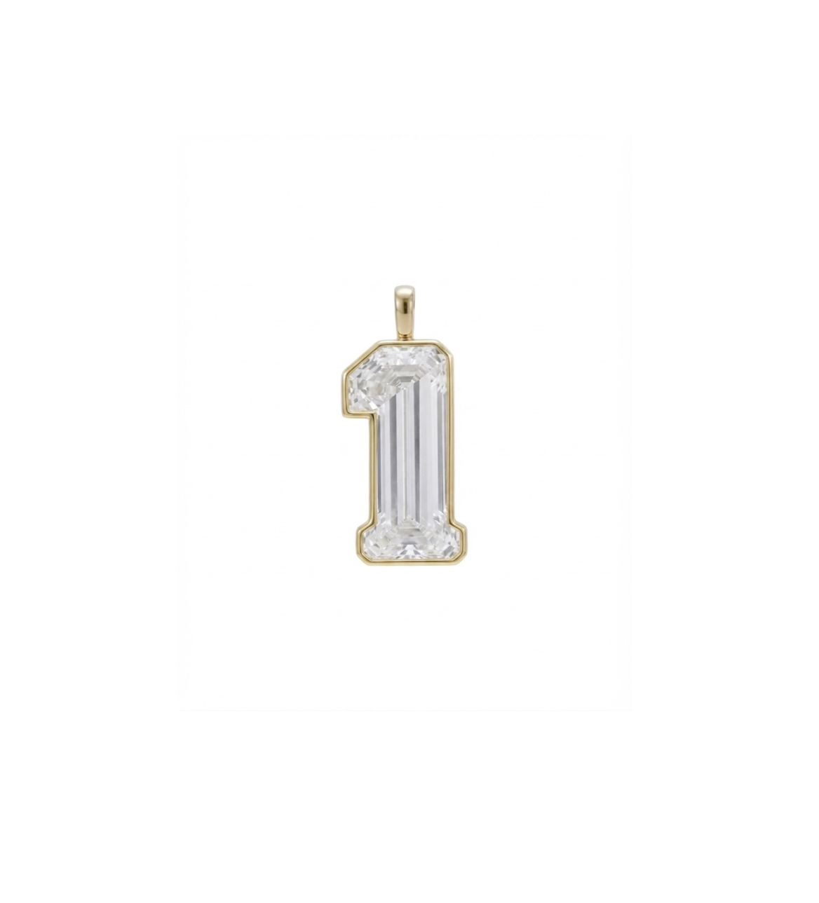 Lab-Grown Diamond Lucky Number Charm