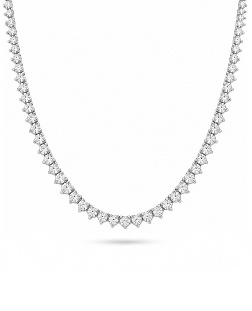 11.30CT Lab-Grown Tennis Necklace