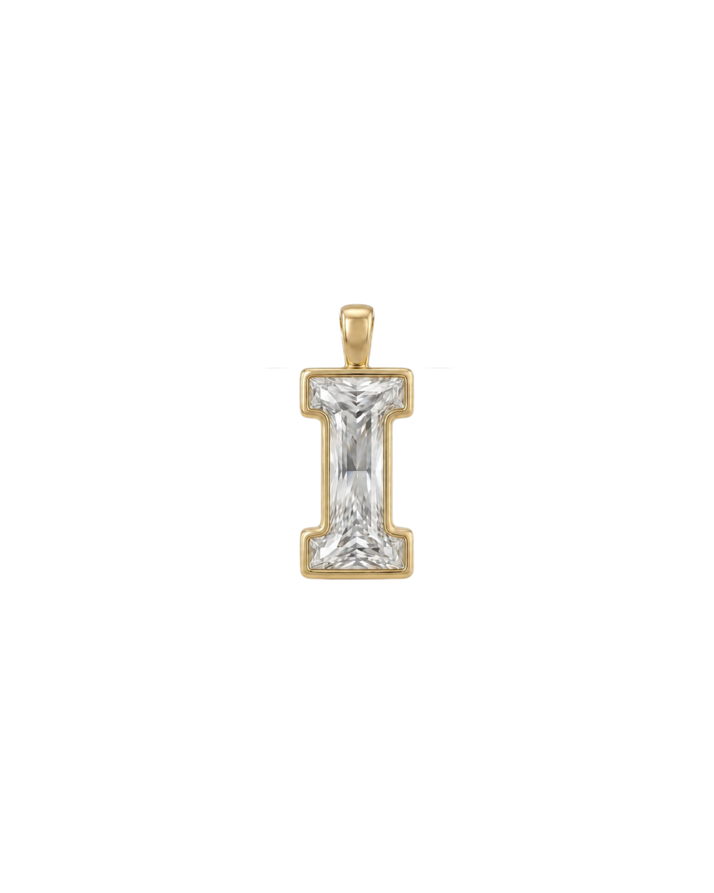 Initial Lab-Grown Pendant