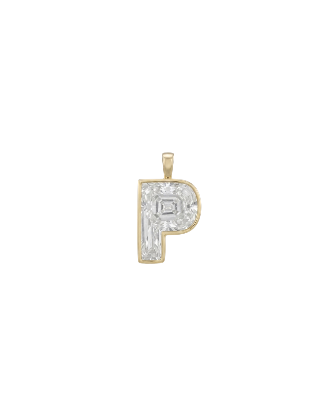 Initial Lab-Grown Pendant