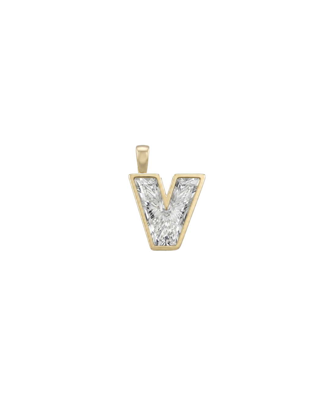 Initial Lab-Grown Pendant