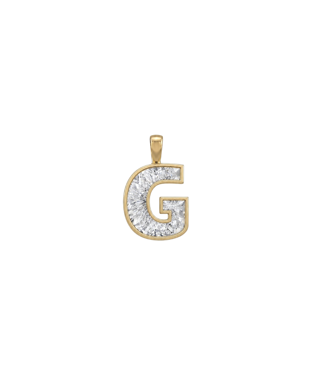 Initial Lab-Grown Pendant