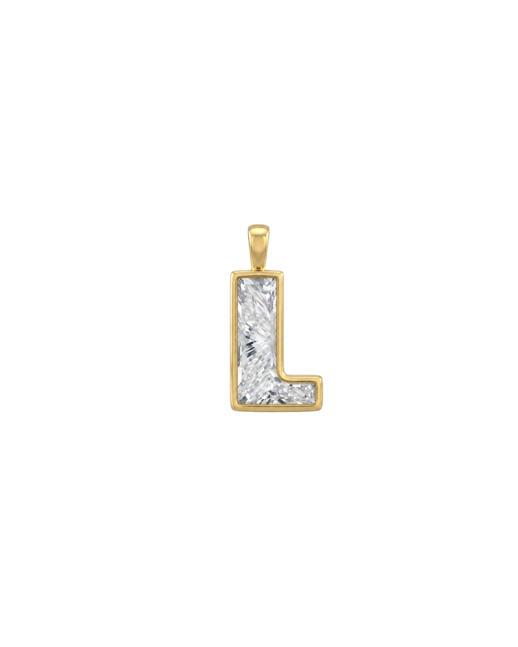 Initial Lab-Grown Pendant
