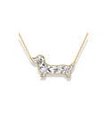 Dachshund-Cut Lab-Grown Necklace