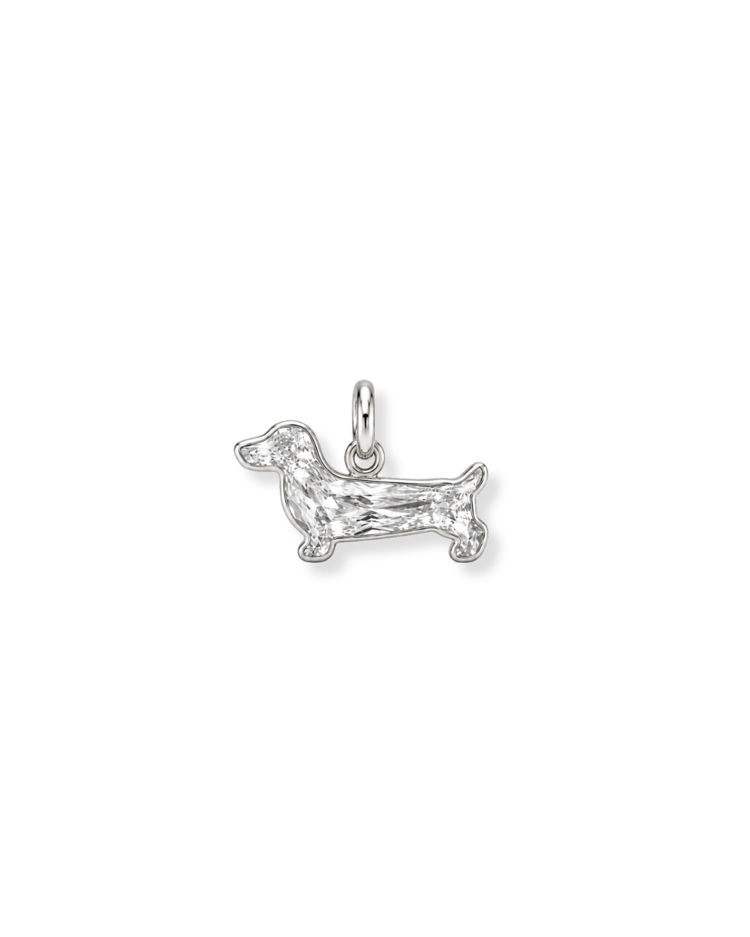 Dachshund Lab-Grown Diamond Charm