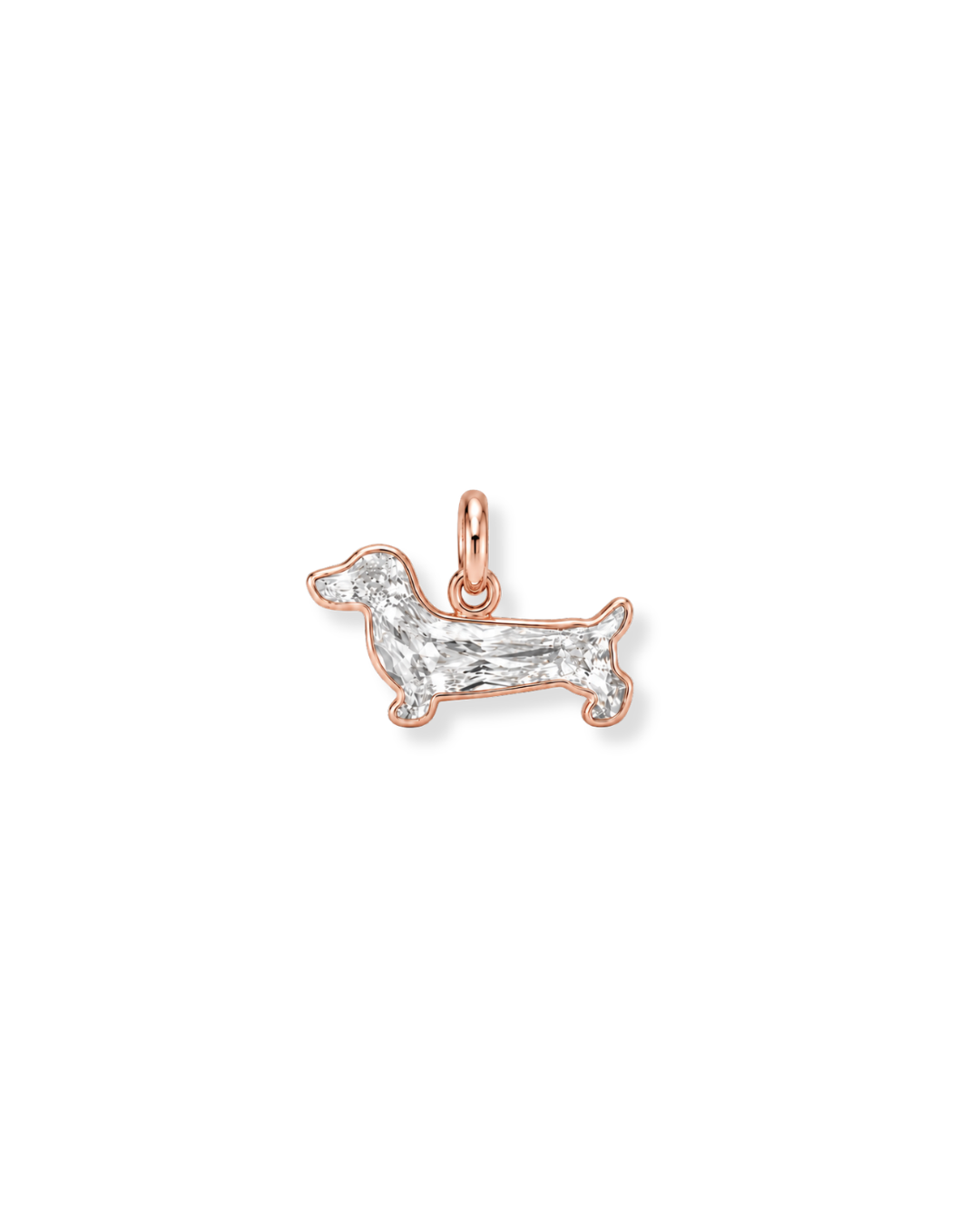 Dachshund Lab-Grown Diamond Charm