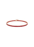 Princess Cut Ruby Tennis Bracelet