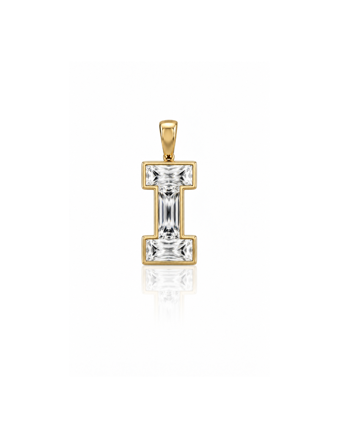 Initial Lab-Grown Pendant