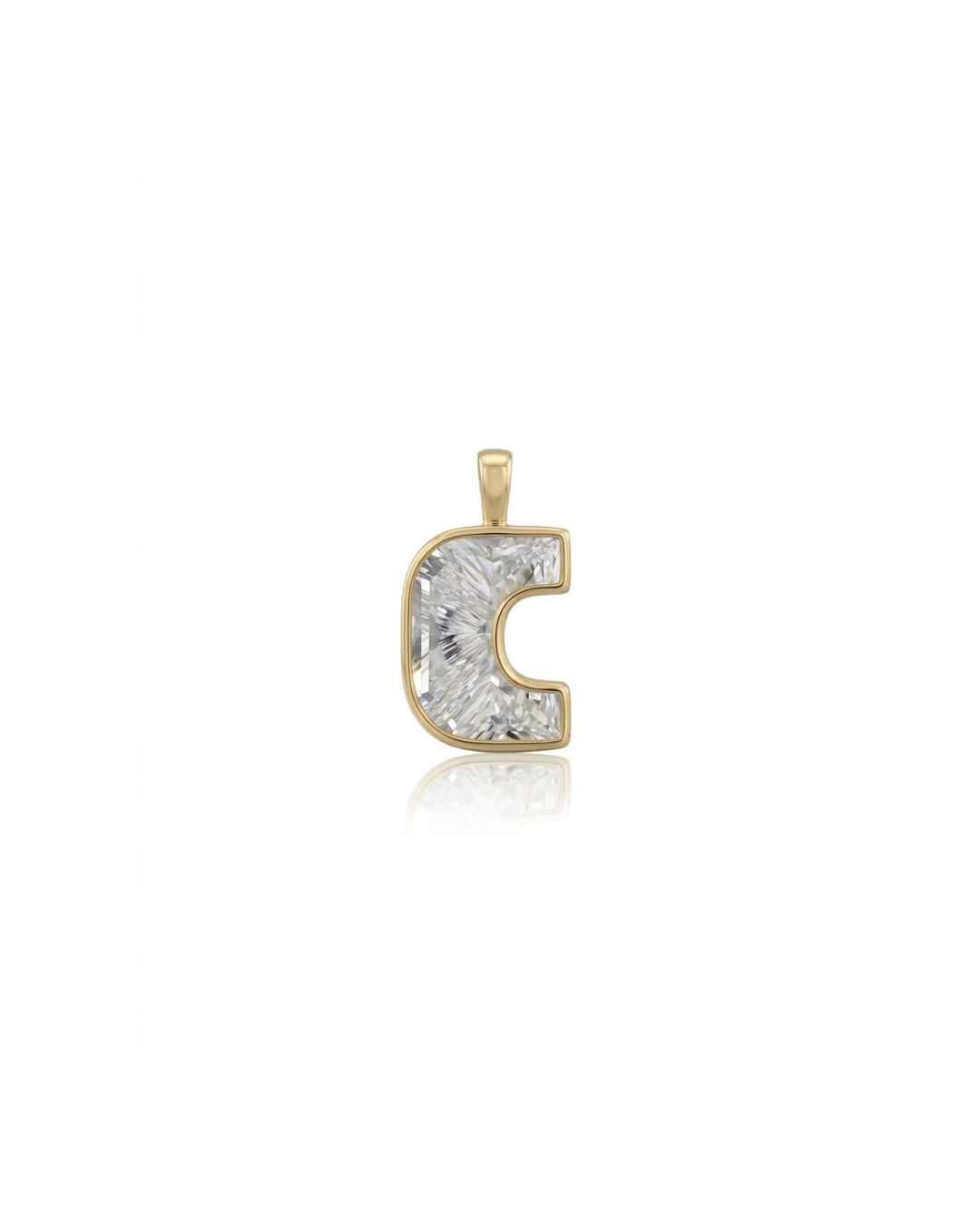 Initial Lab-Grown Pendant